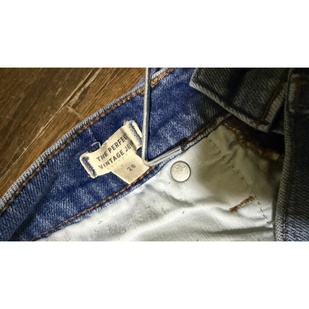 Madewell Women's The Perfect Vintage Jeans Light Wash Distressed Denim Size 28 - Picture 4 of 7